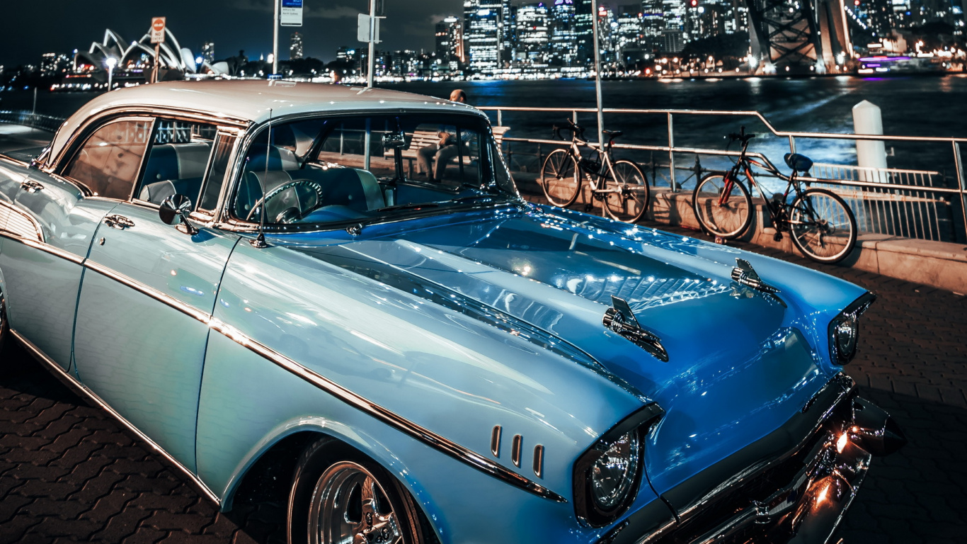 Обои легковые автомобили, Шевроле, классический автомобиль, старинная машина, Олдсмобил в разрешении 1366x768