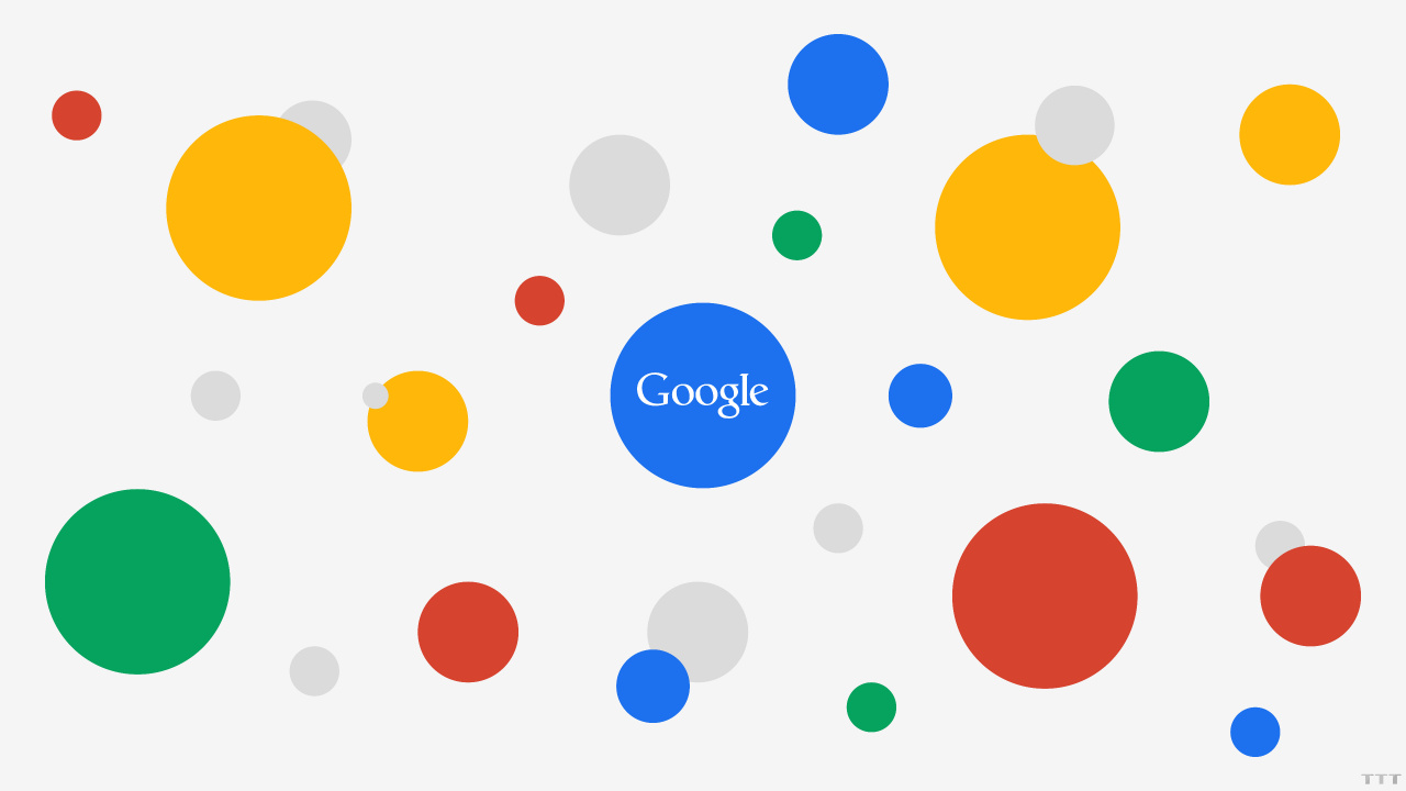 Обои Google, реклама Google, интернет, узор, желтый в разрешении 1280x720