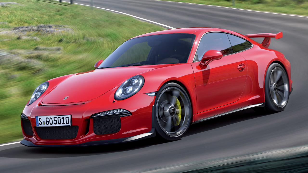 Обои porsche 911 gt3, Порше, спорткар, авто, женевский автосалон в разрешении 1280x720