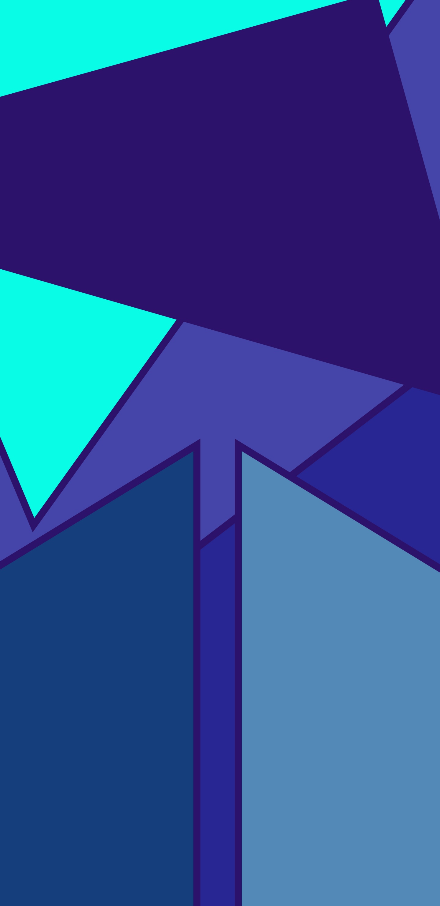 Обои треугольник, графический дизайн, лазурный, пурпур, прямоугольник в разрешении 1440x2960