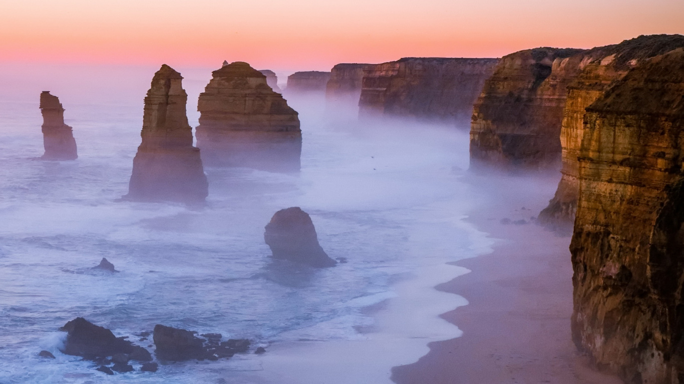 Обои море, побережье, вода, гидроресурсы, природный ландшафт в разрешении 1366x768