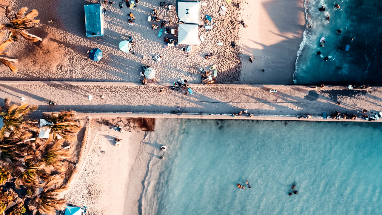 Обои стена, Гавайи, вода, гидроресурсы, море в разрешении 1280x720