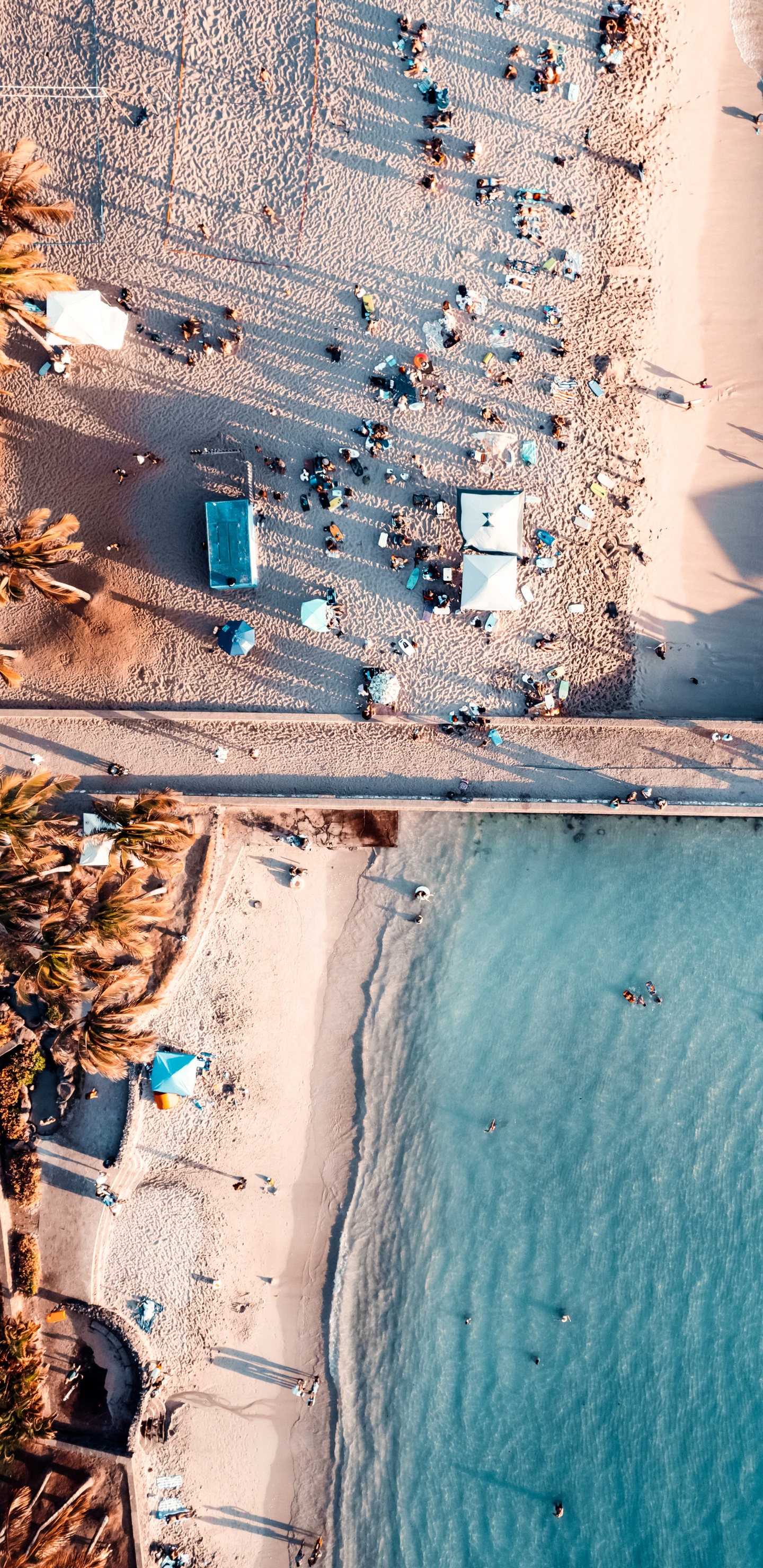 Обои стена, Гавайи, вода, гидроресурсы, море в разрешении 1440x2960