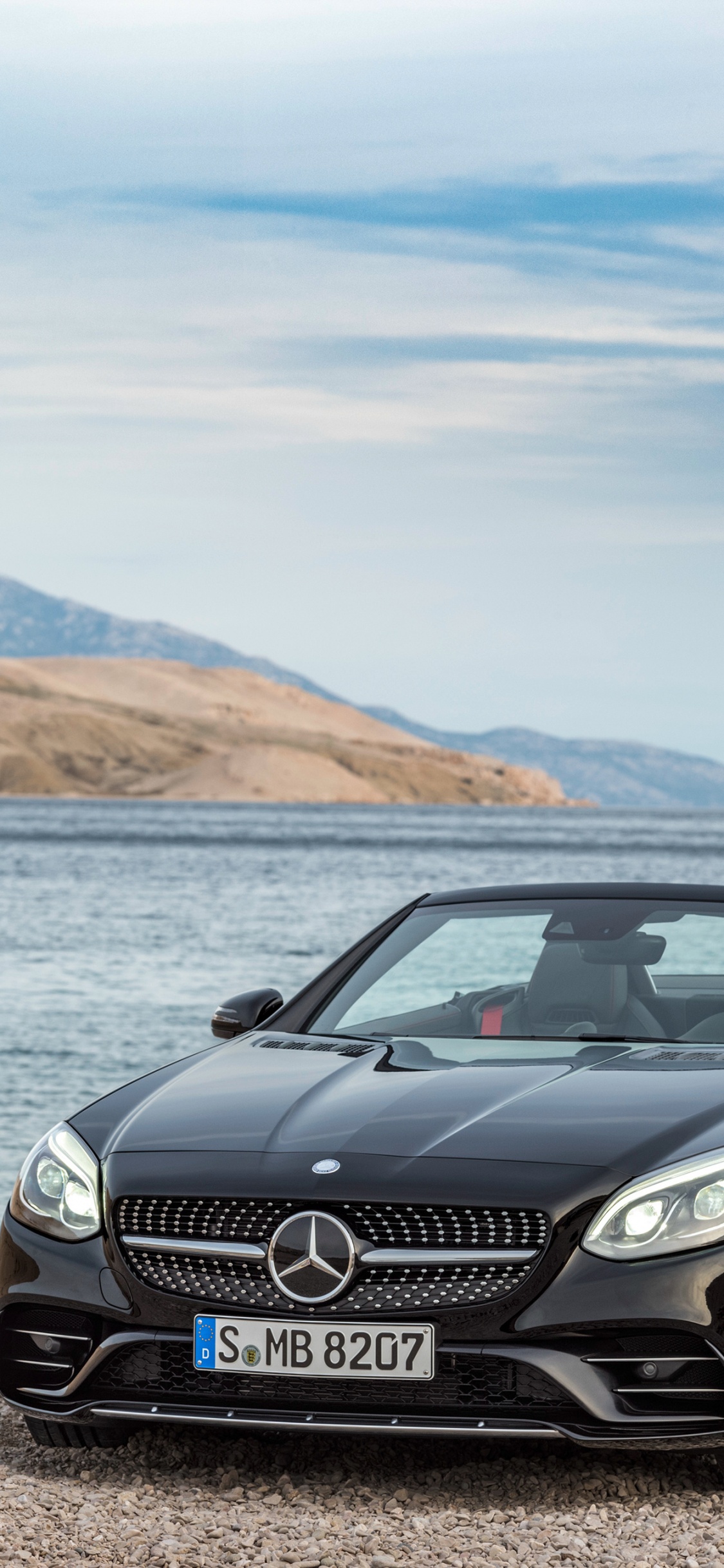 Обои авто, 2017 Мерседес-Бенц АМГ SLC43, Кабриолет, Мерседес-Бенц СЛК-класс, mercedes benz в разрешении 1125x2436