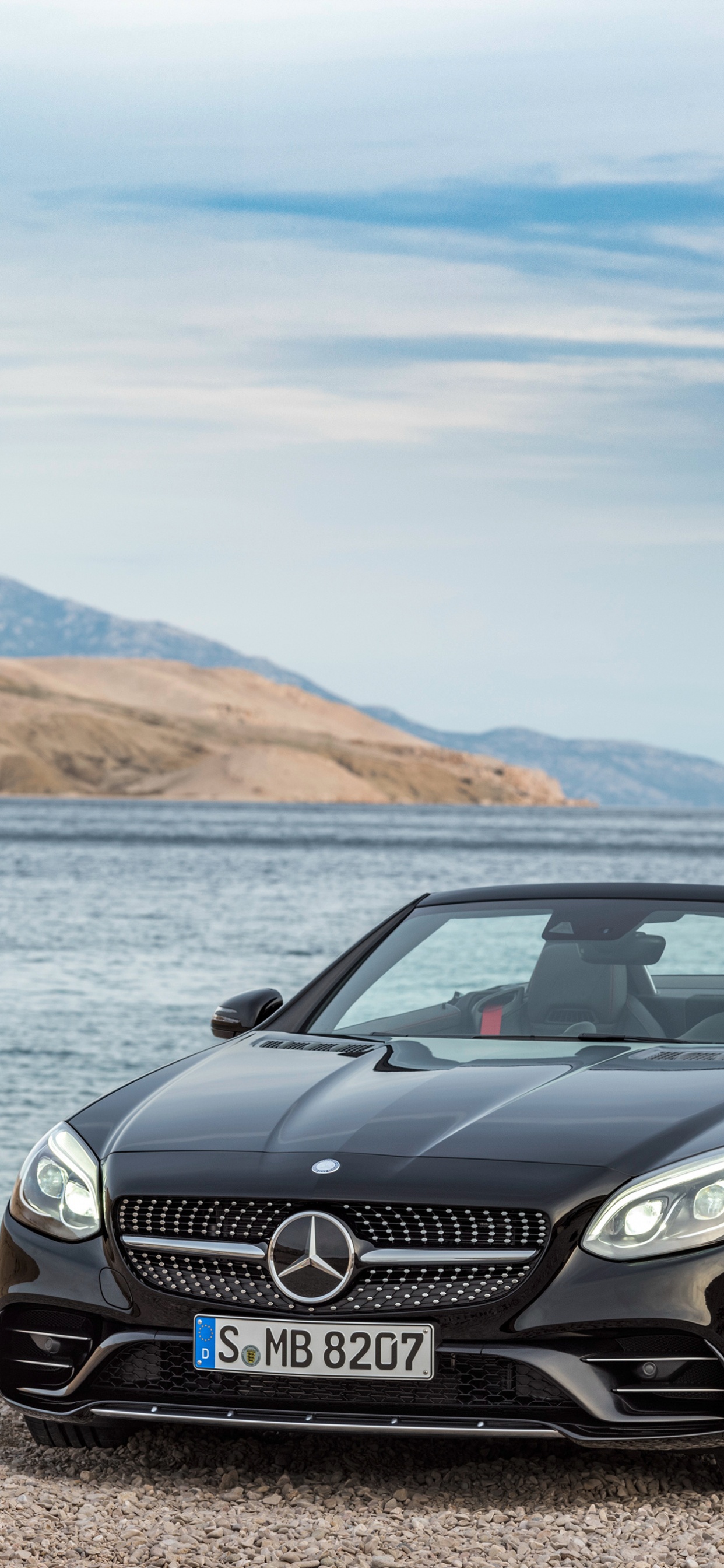 Обои авто, 2017 Мерседес-Бенц АМГ SLC43, Кабриолет, Мерседес-Бенц СЛК-класс, mercedes benz в разрешении 1242x2688