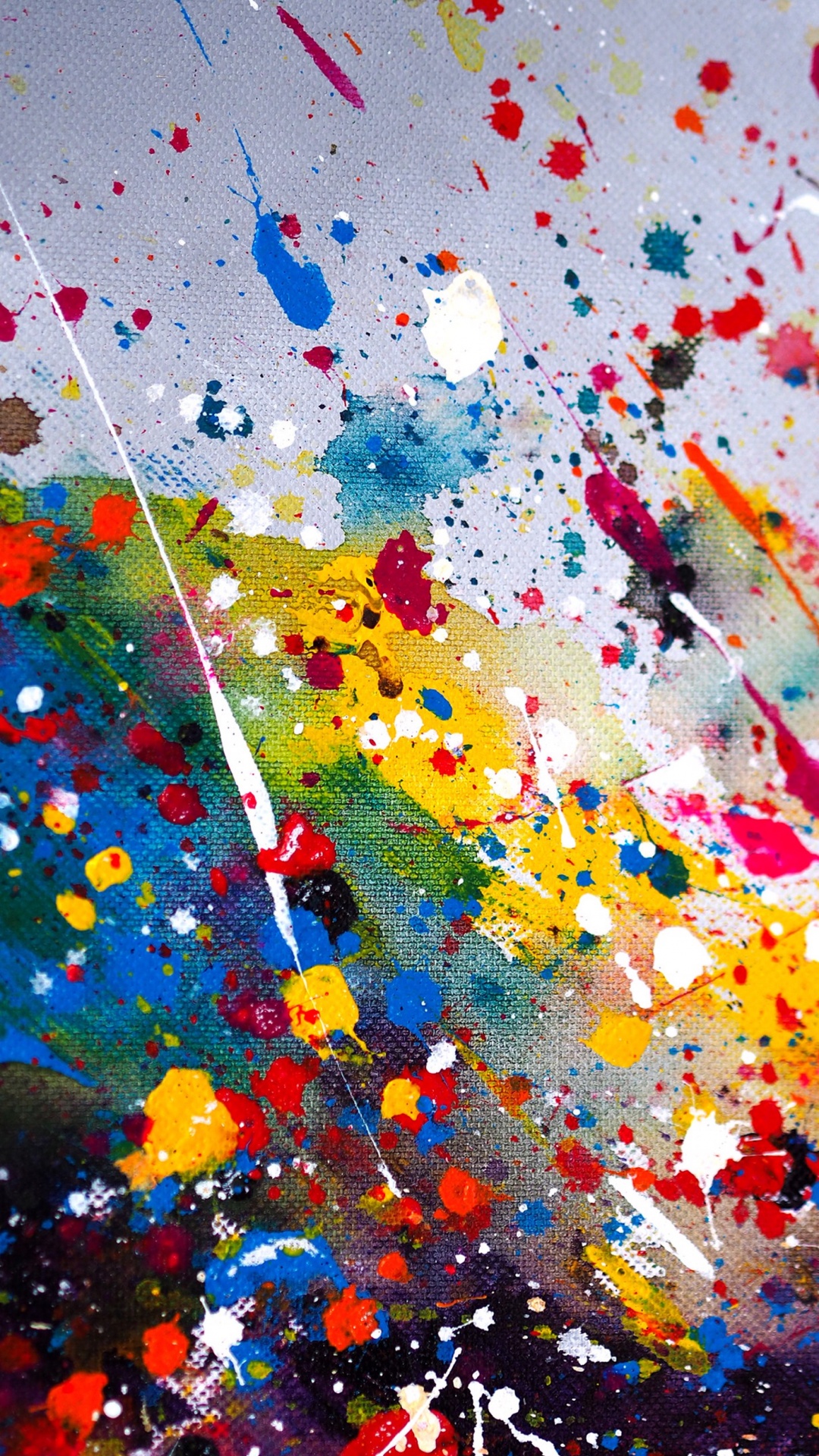 Обои живопись, красочность, художественная краска, арт, искусство в разрешении 1080x1920
