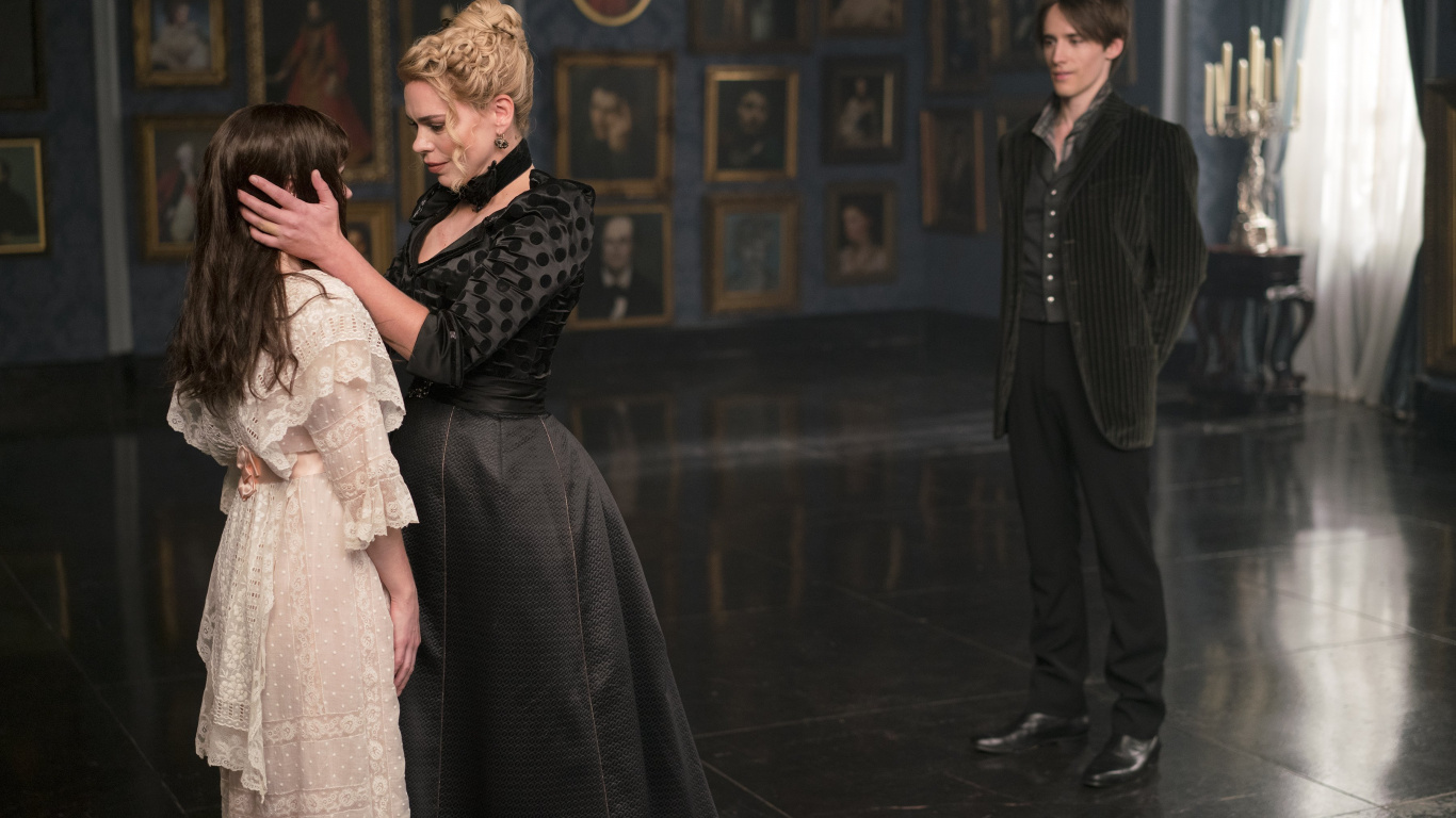 Обои страшные сказки Дориан Грей, Страшные Сказки, Дориан Грей, Брона Крофт, Рив Карни в разрешении 1366x768