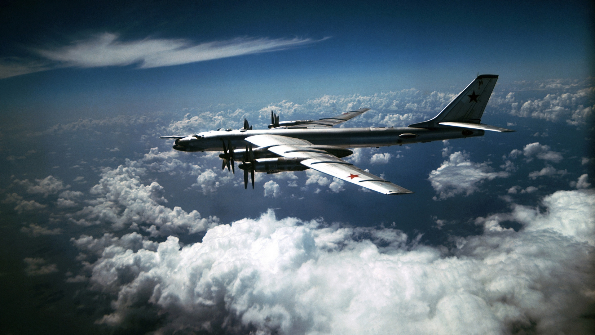 Обои Туполев, самолеты, Стратегический бомбардировщик, военный самолет, самолет в разрешении 1920x1080