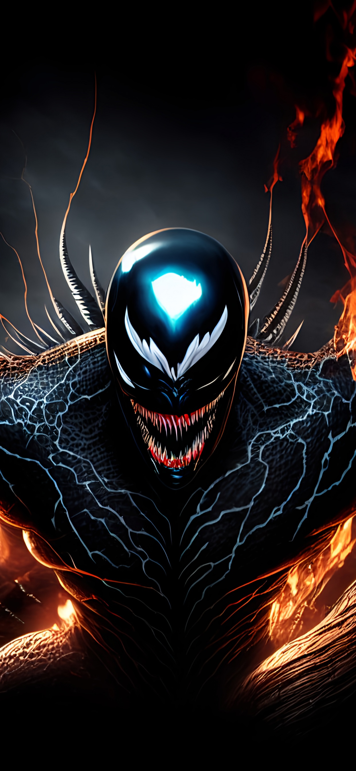 Обои мультфильм, газ, арт, электрик, темнота в разрешении 1242x2688