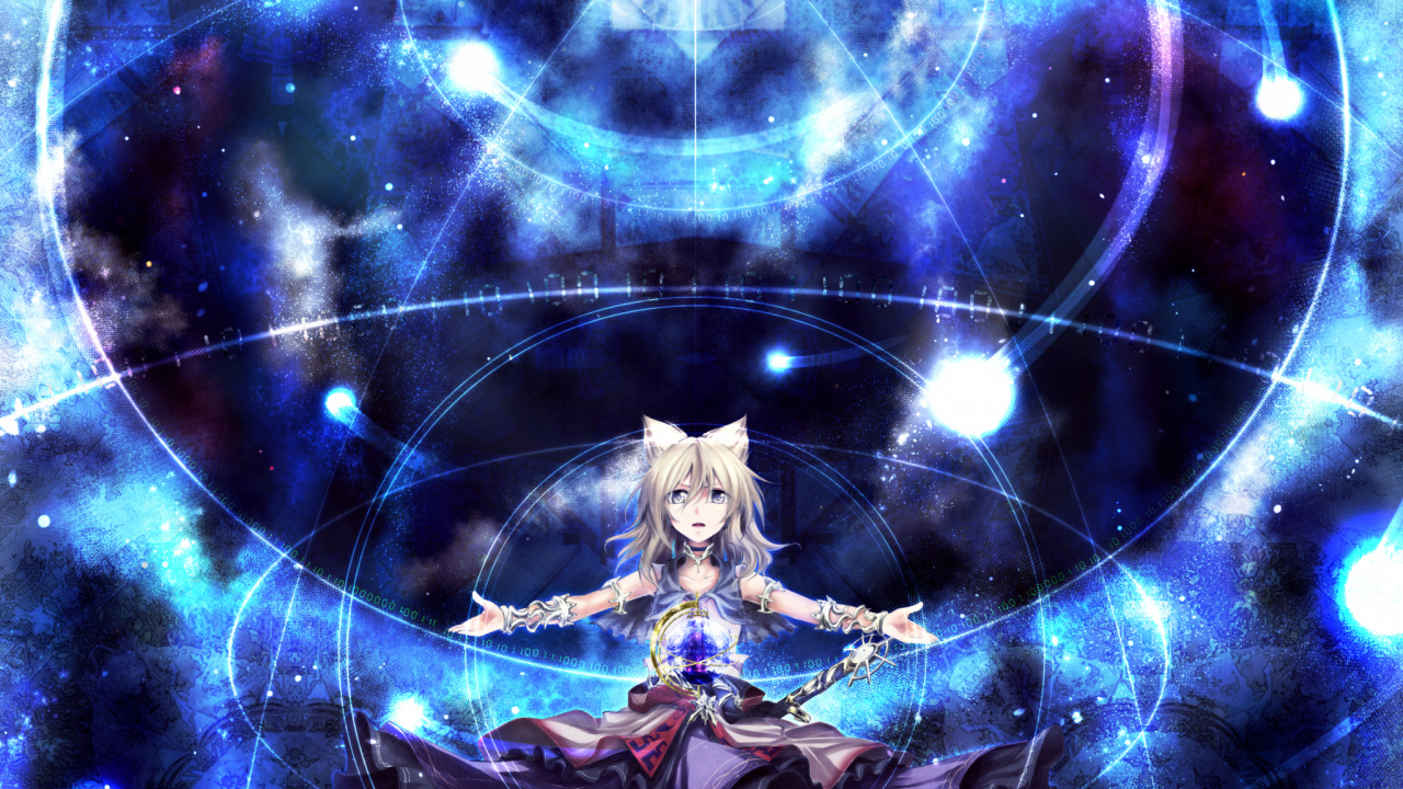 Обои фрактальное искусство, космос, проект тохо, спецэффекты, видеоэффекты в разрешении 1280x720