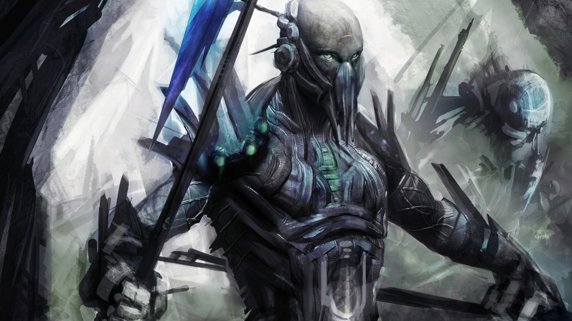 Обои киборг, робот, авантюрист, рыцарь, мифология в разрешении 1920x1080