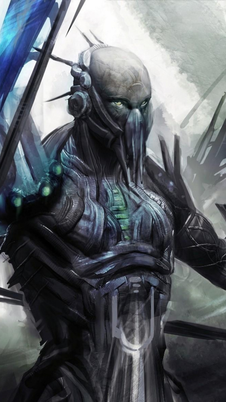 Обои киборг, робот, авантюрист, рыцарь, мифология в разрешении 750x1334