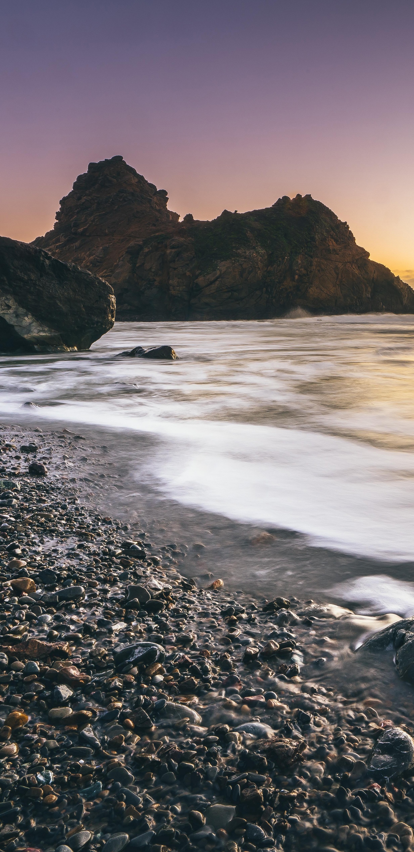 Обои море, берег, пляж, природа, побережье в разрешении 1440x2960