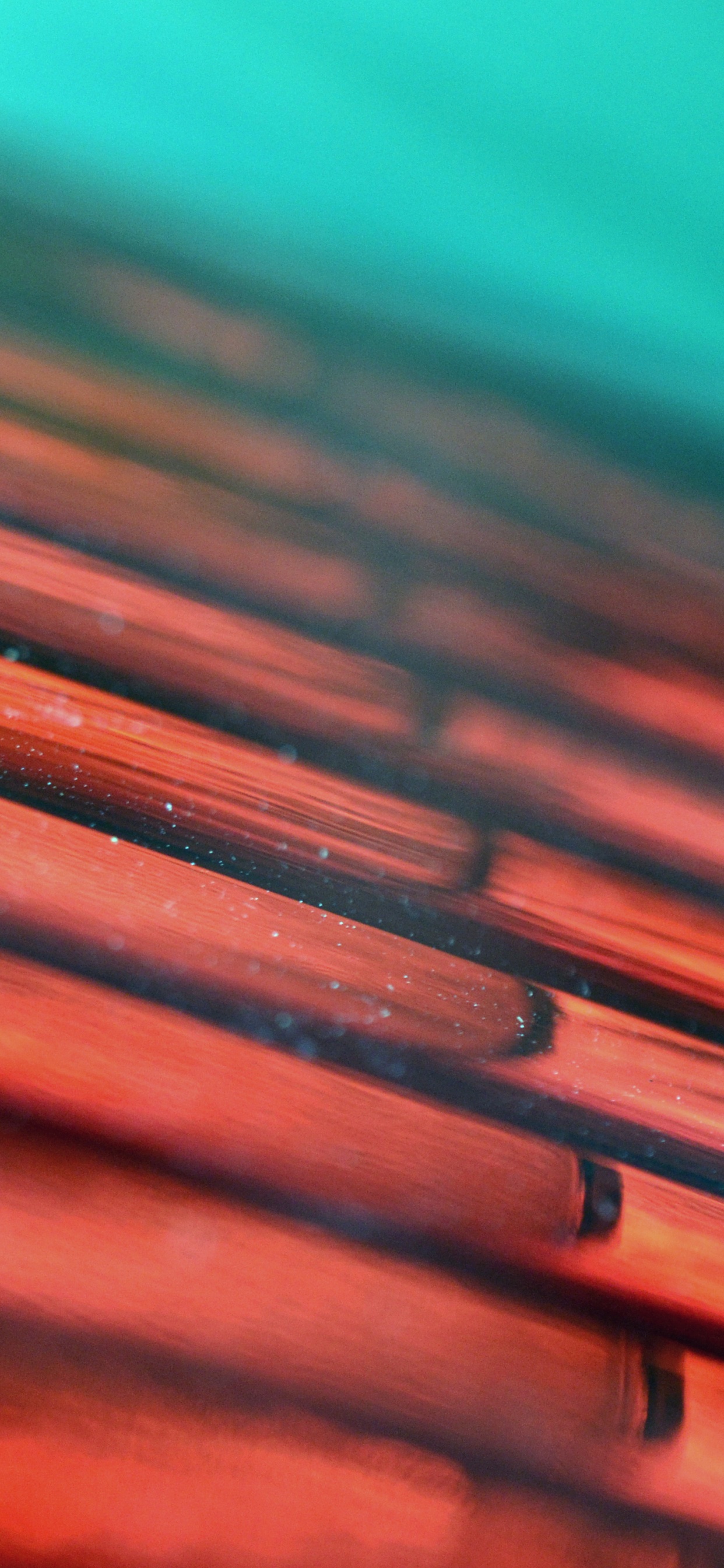 Обои Апельсин, персик, металл, свет, тепло в разрешении 1242x2688