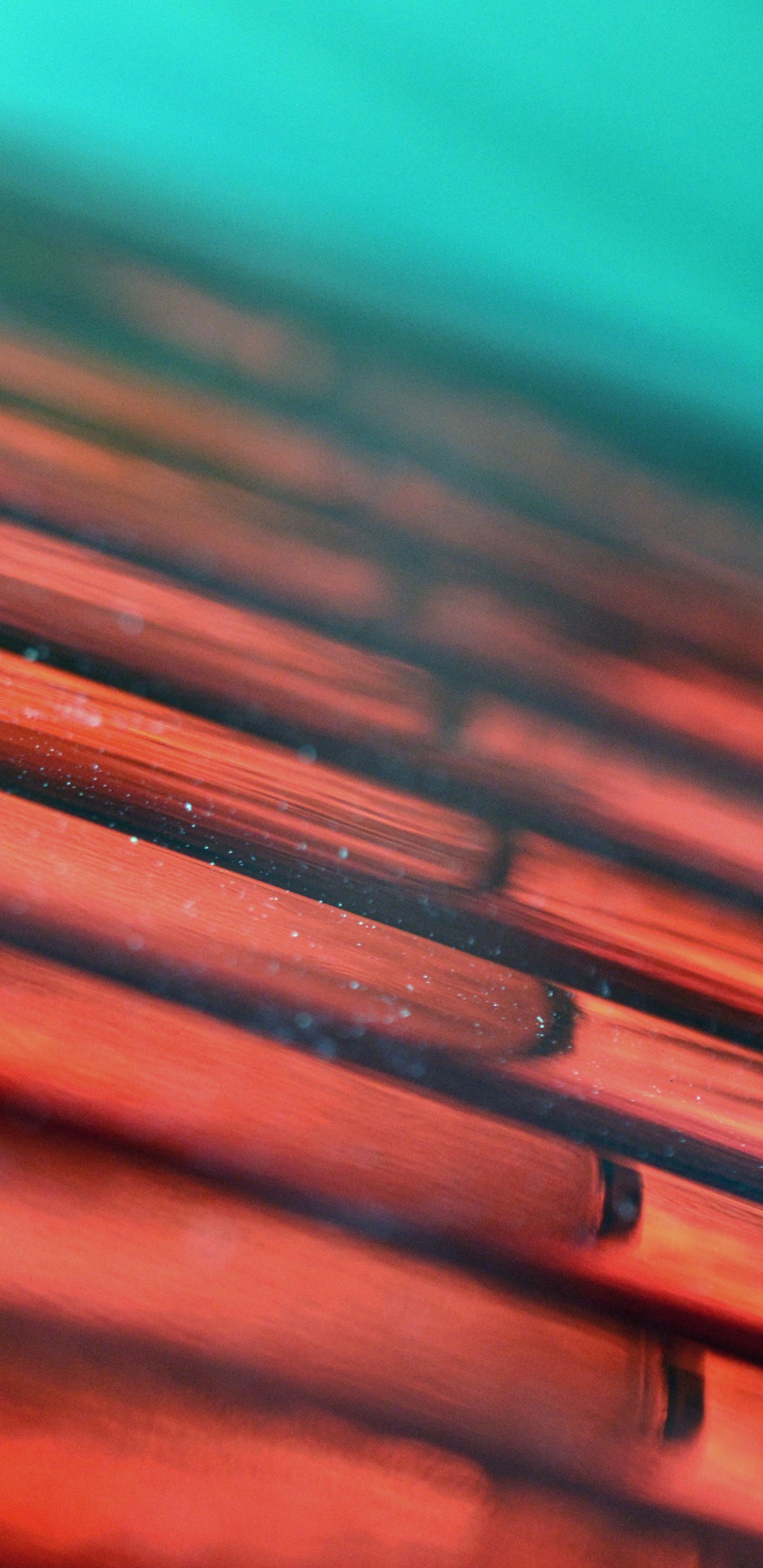 Обои Апельсин, персик, металл, свет, тепло в разрешении 1440x2960