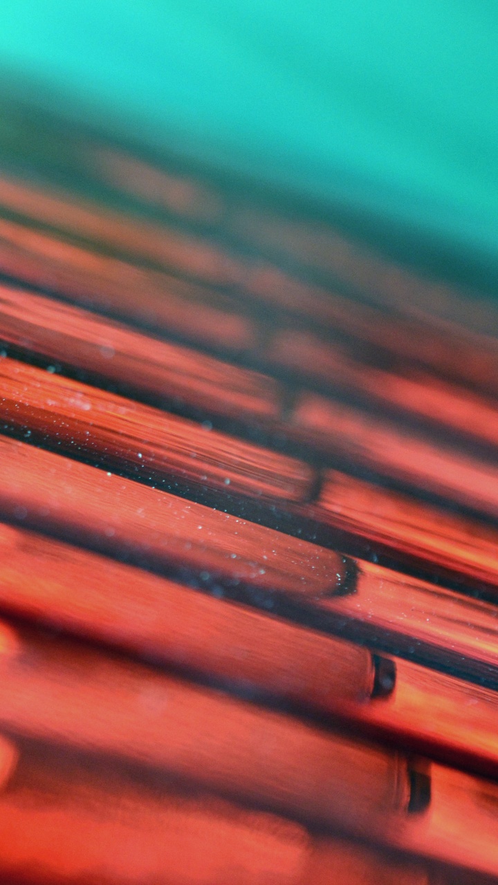 Обои Апельсин, персик, металл, свет, тепло в разрешении 720x1280