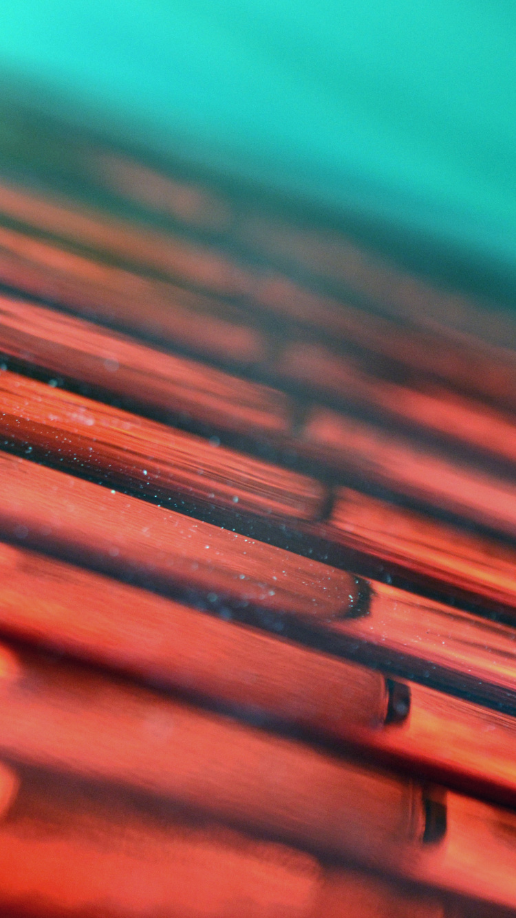 Обои Апельсин, персик, металл, свет, тепло в разрешении 750x1334