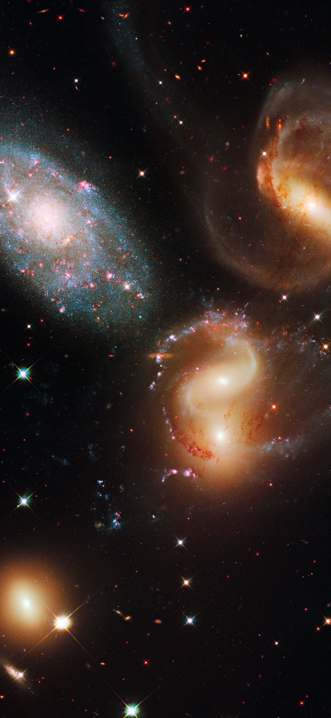 Обои космический телескоп Хаббл, Галактика, Астрономия, космическое пространство, астрономический объект в разрешении 1125x2436