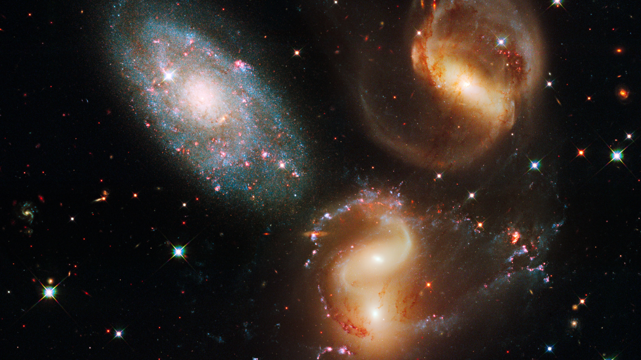 Обои космический телескоп Хаббл, Галактика, Астрономия, космическое пространство, астрономический объект в разрешении 1280x720