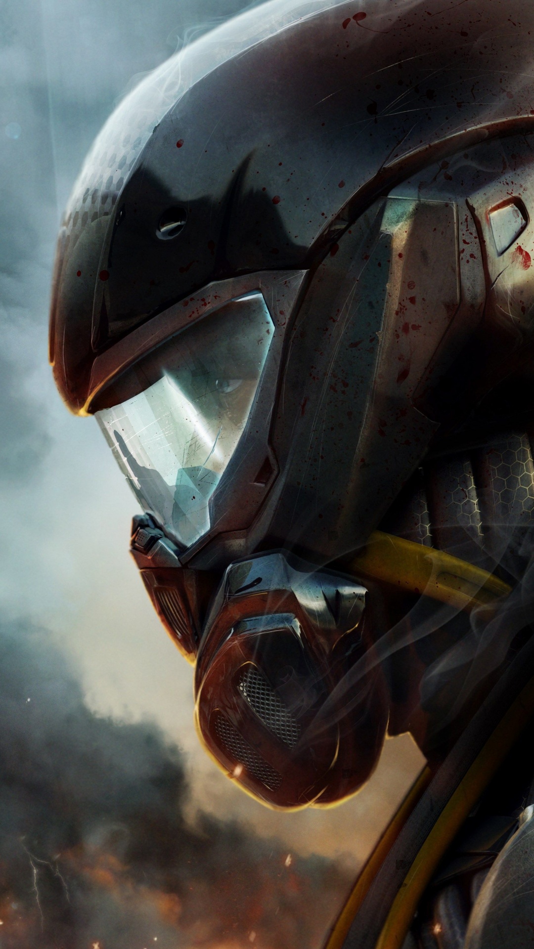 Обои crysis 2, crysis 3, многопользовательская видео игра, playstation 3, шлем в разрешении 1080x1920