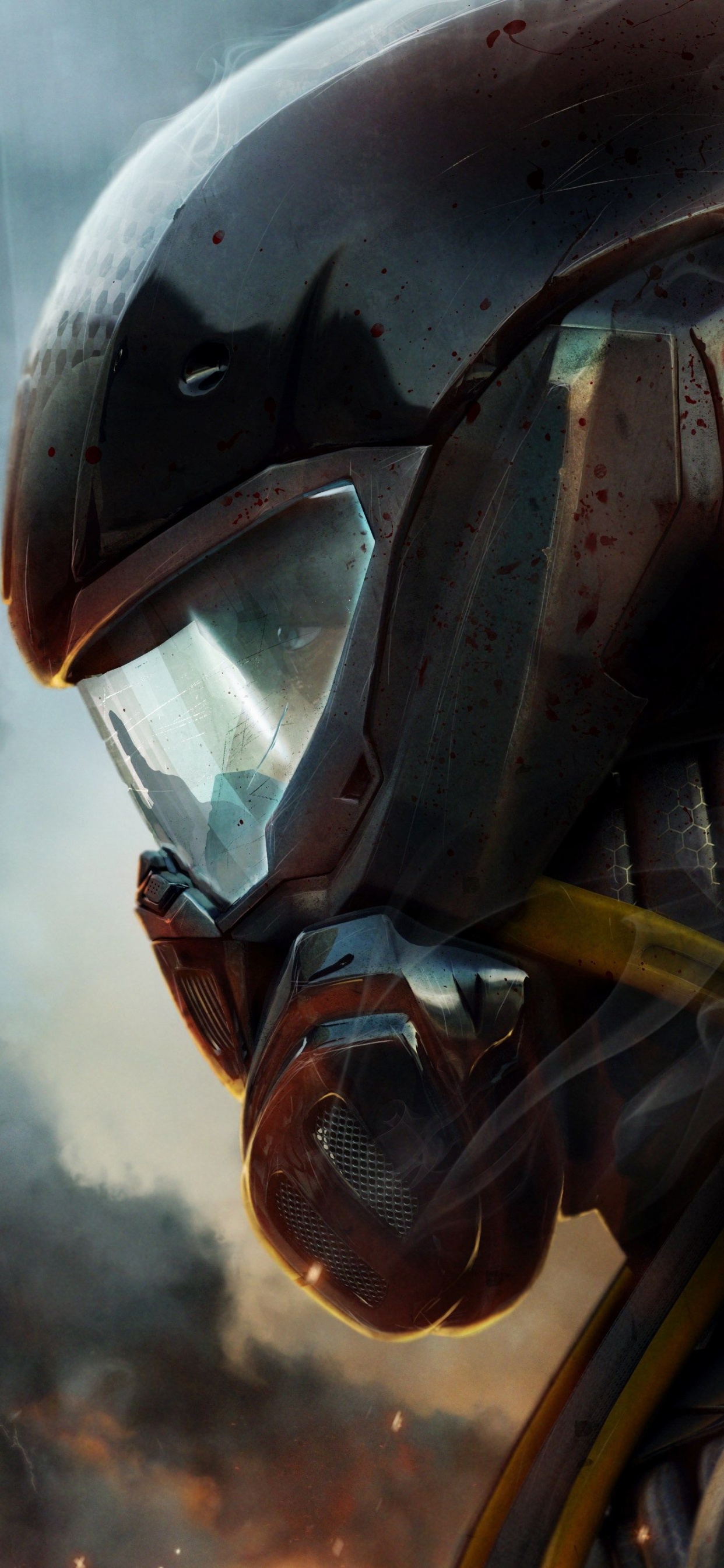 Обои crysis 2, crysis 3, многопользовательская видео игра, playstation 3, шлем в разрешении 1242x2688