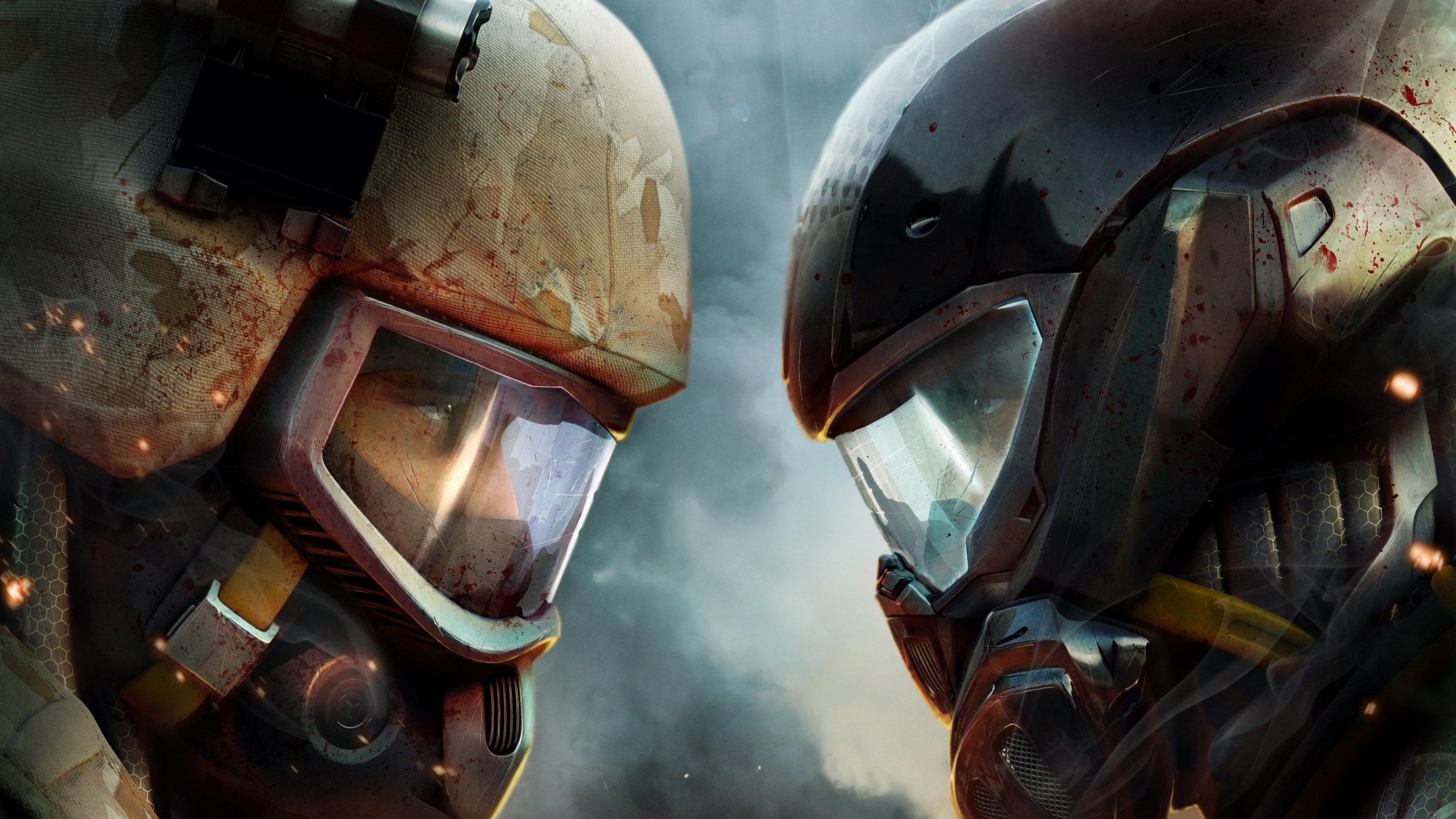 Обои crysis 2, crysis 3, многопользовательская видео игра, playstation 3, шлем в разрешении 3840x2160