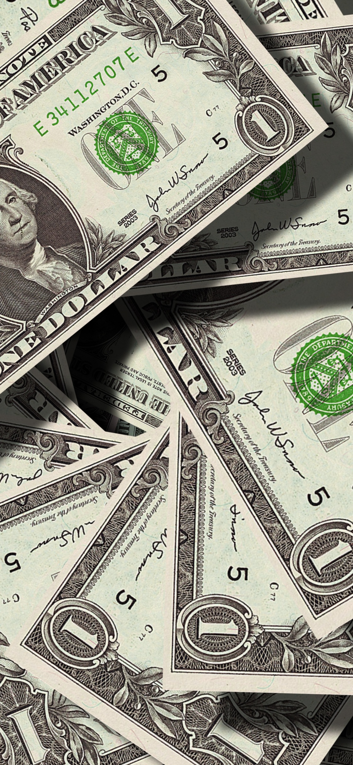 Обои деньги, наличные деньги, Валюта, экономия, банкнота в разрешении 1125x2436