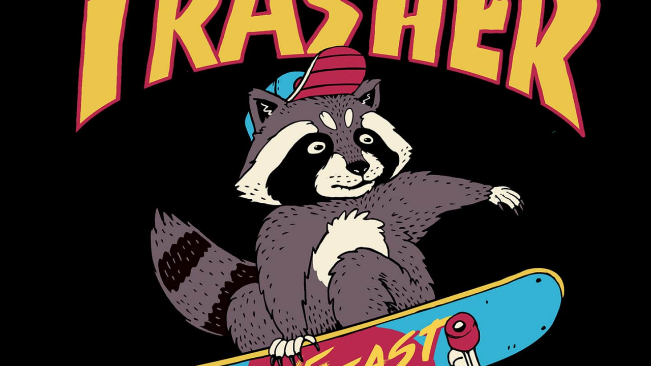 Обои трэш журнал, графический дизайн, лого, постер, рукав в разрешении 1280x720