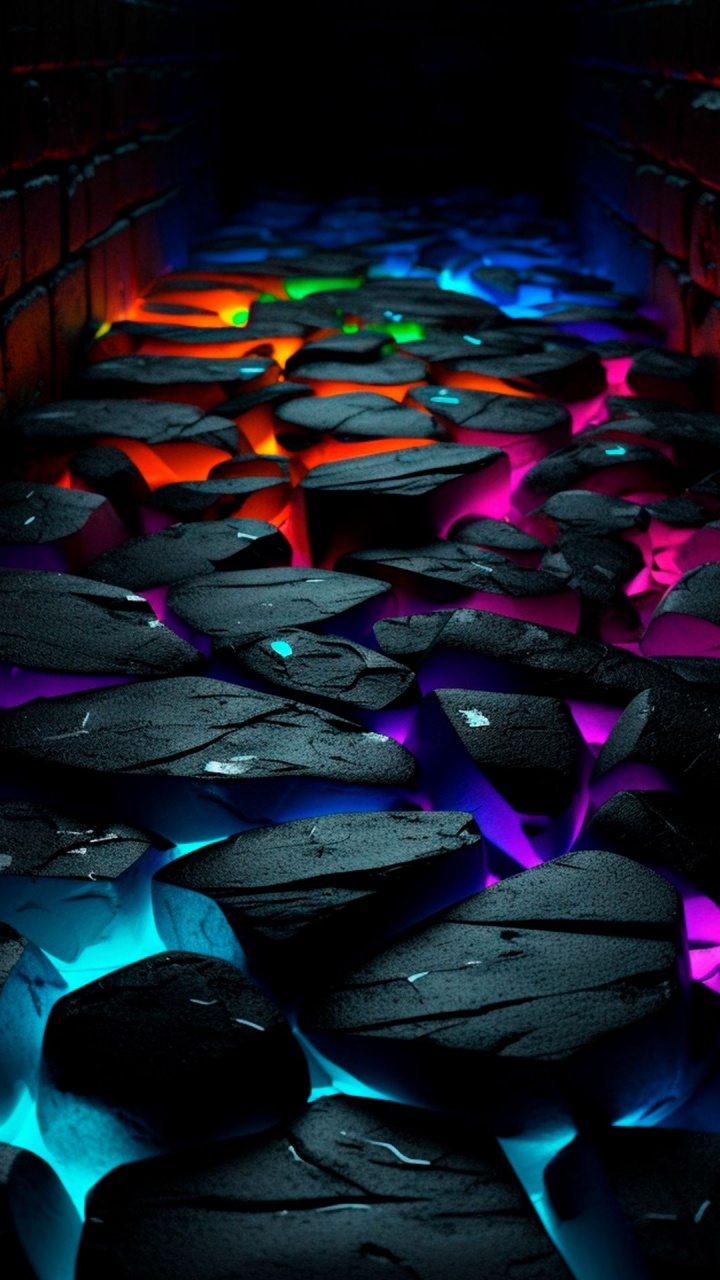 Обои realme, андроид, тематизировать, свет, пурпур в разрешении 720x1280