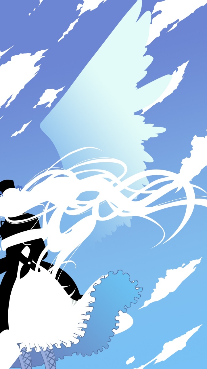 Обои иллюстрация, синий, облако, синий цвет, облака в разрешении 720x1280