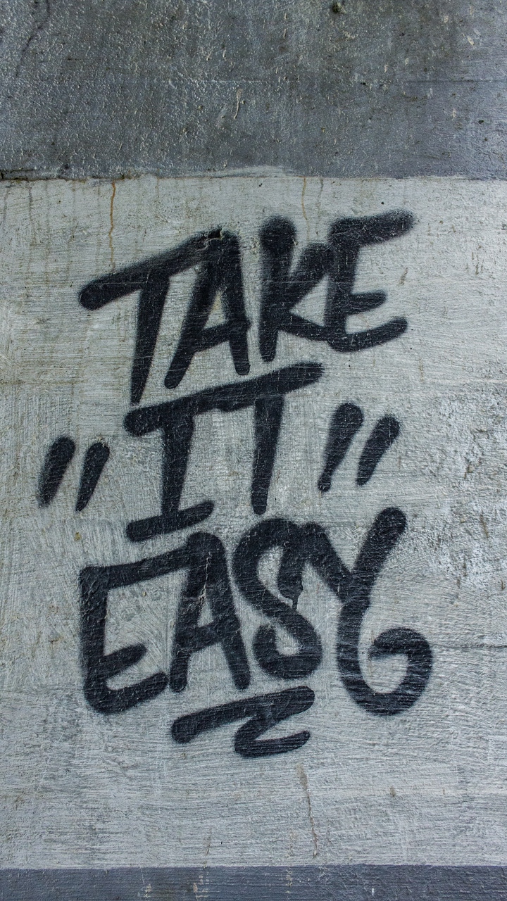 Обои стена, почерк, граффити, арт, полутона и оттенки в разрешении 720x1280