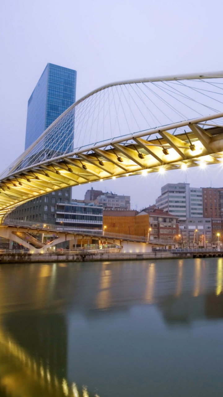 Обои Кампо-Волантин, архитектура, мост, ориентир, город в разрешении 720x1280