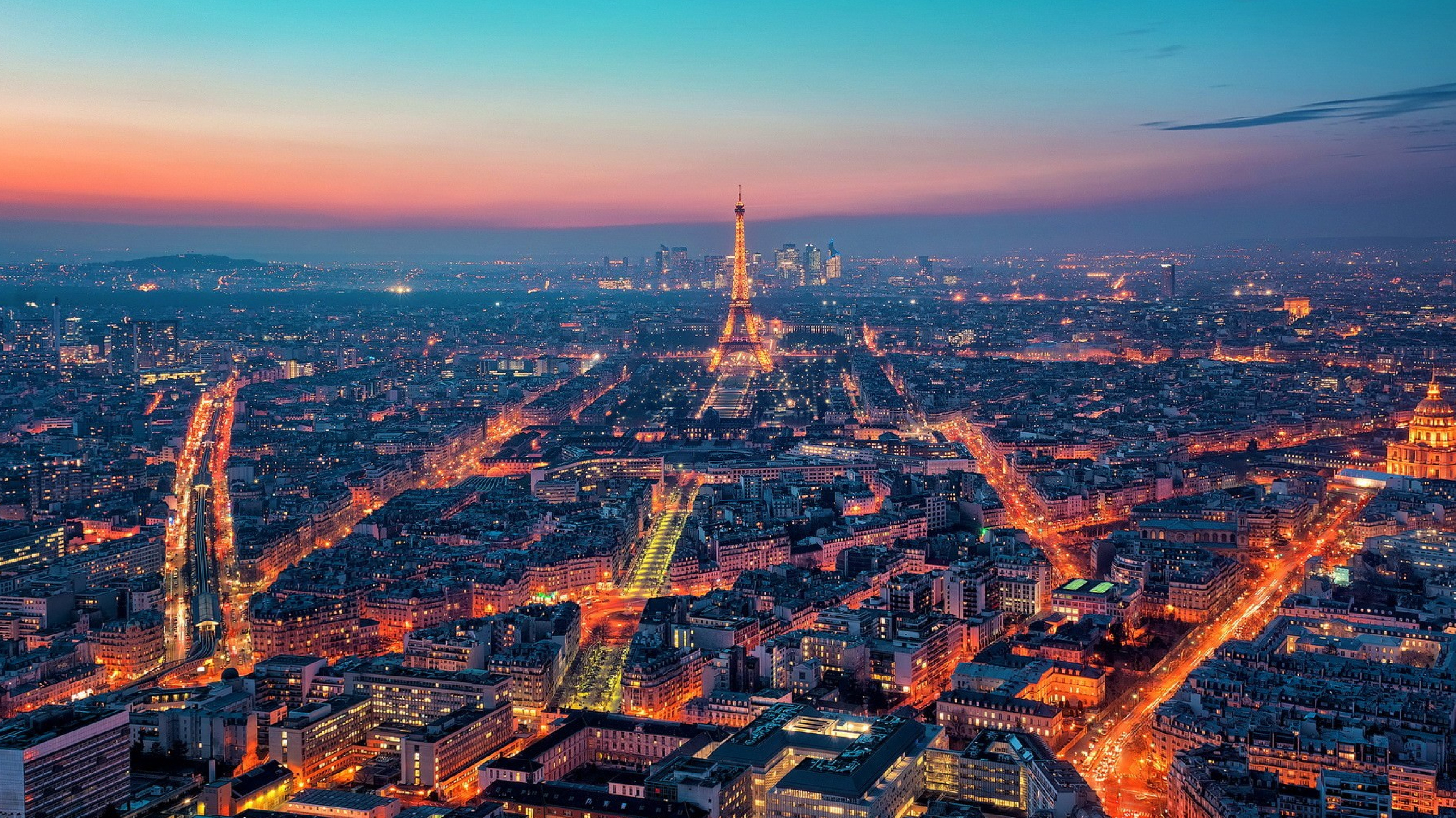 Обои Париж, городской пейзаж, городской район, город, метрополия в разрешении 3840x2160