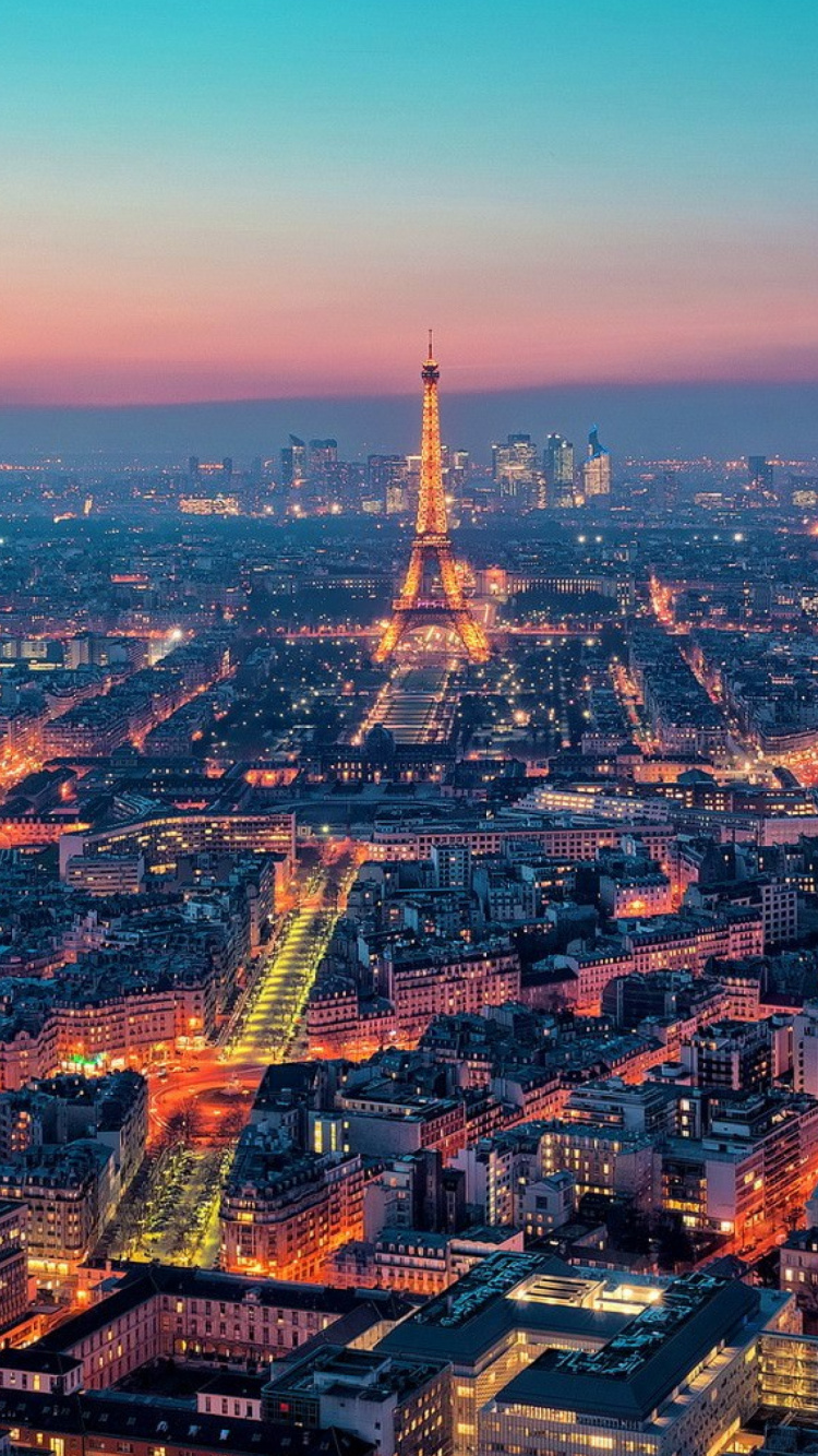 Обои Париж, городской пейзаж, городской район, город, метрополия в разрешении 750x1334