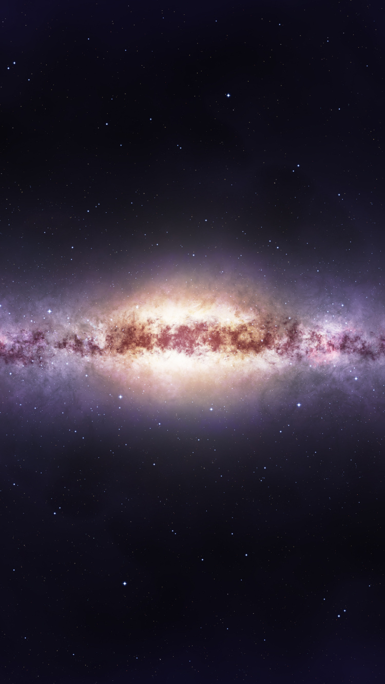 Обои атмосфера, Млечный Путь, Галактика, космическое пространство, астрономический объект в разрешении 750x1334