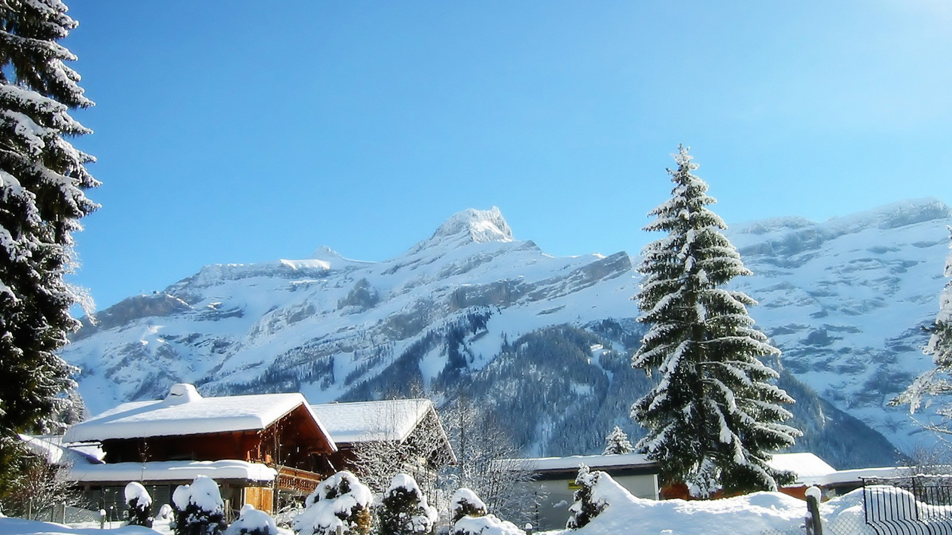 Обои Ле-Дьяблере, шимла, Манали, снег, зима в разрешении 1920x1080