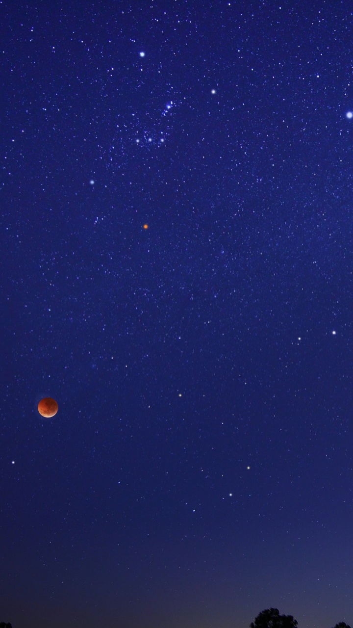 Обои астрономический объект, Астрономия, ночь, атмосфера, звезда в разрешении 720x1280