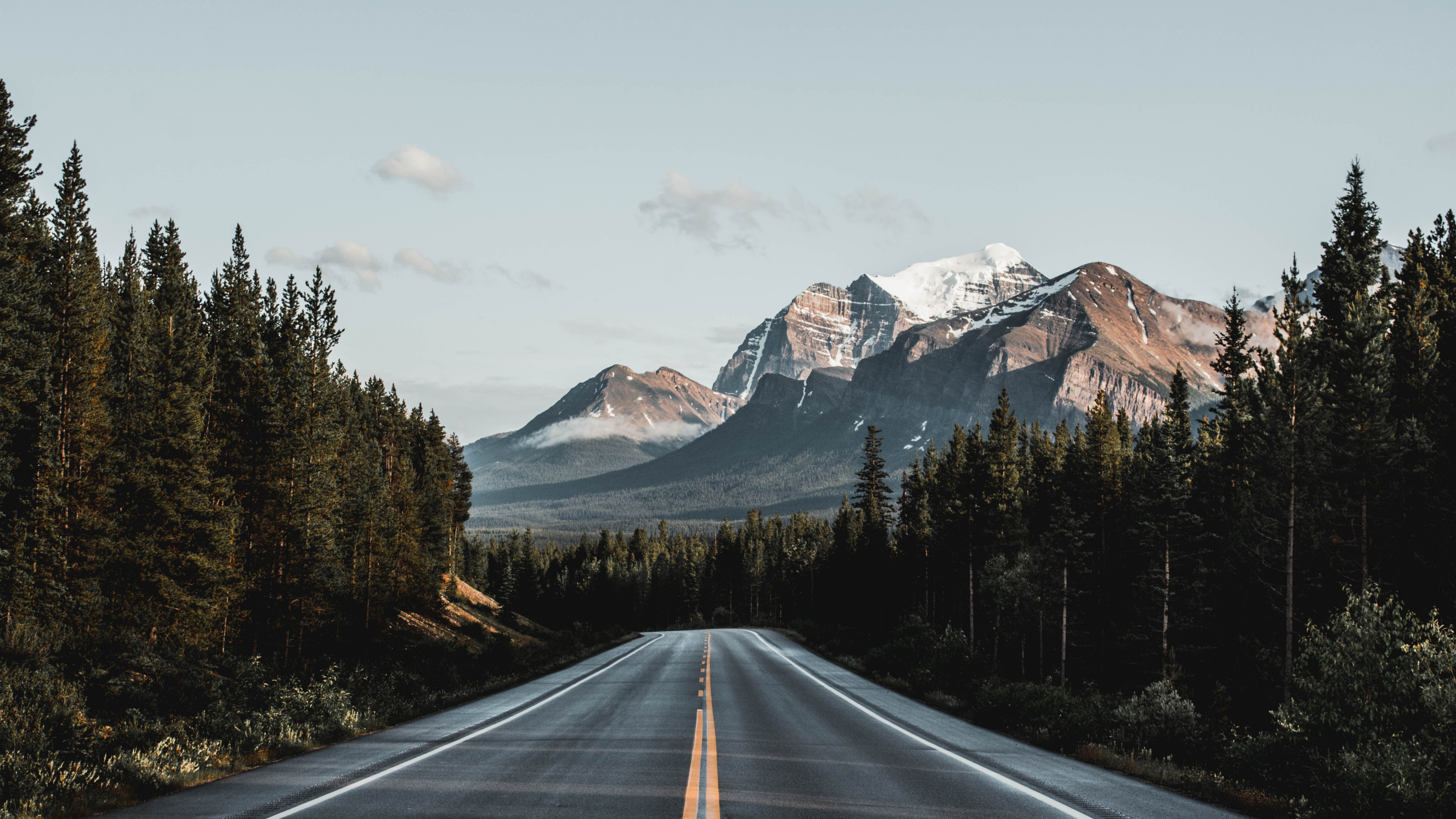 Обои дождливый пейзаж, Канадские Скалистые Горы, пейзаж, природа, НьюЙорк в разрешении 3840x2160