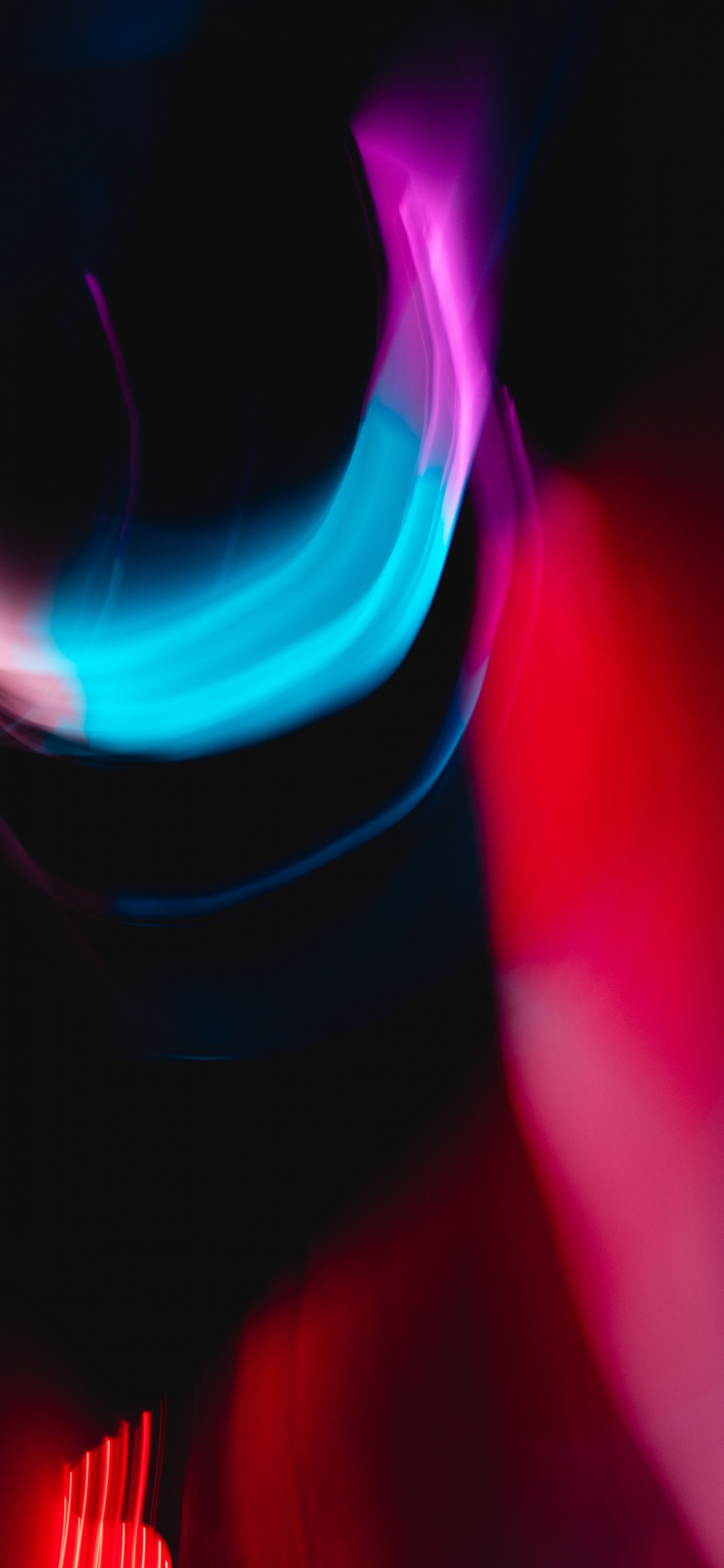 Обои графический дизайн, синий, свет, красный цвет, пурпурный цвет в разрешении 1242x2688