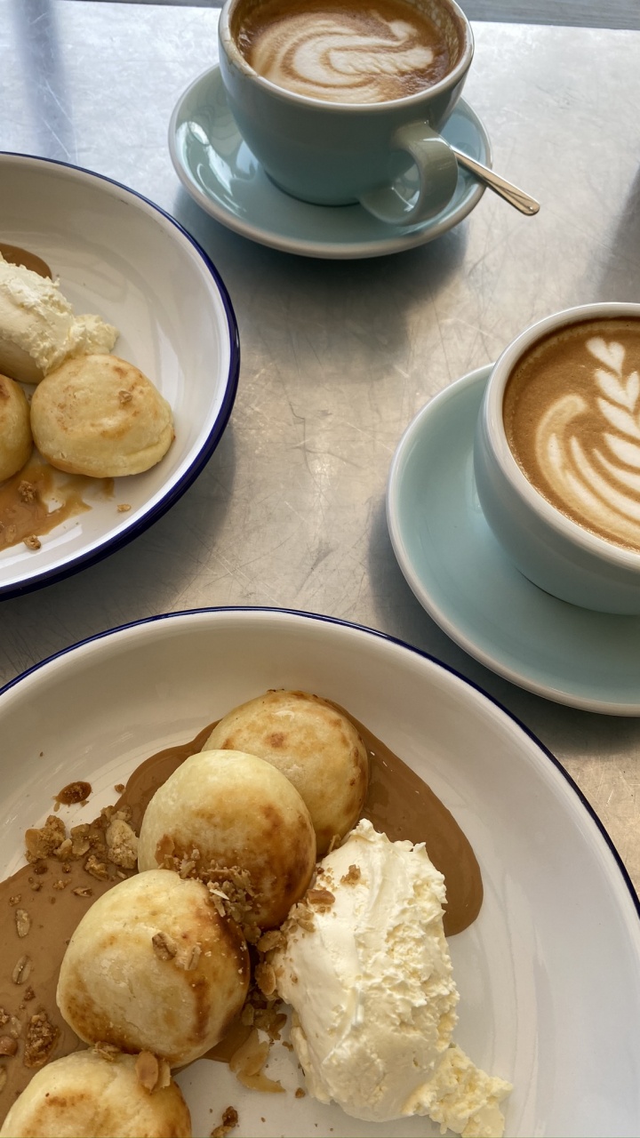 Обои блюда, завтрак, Аффогато, поздний завтрак, кофейная чашка в разрешении 720x1280