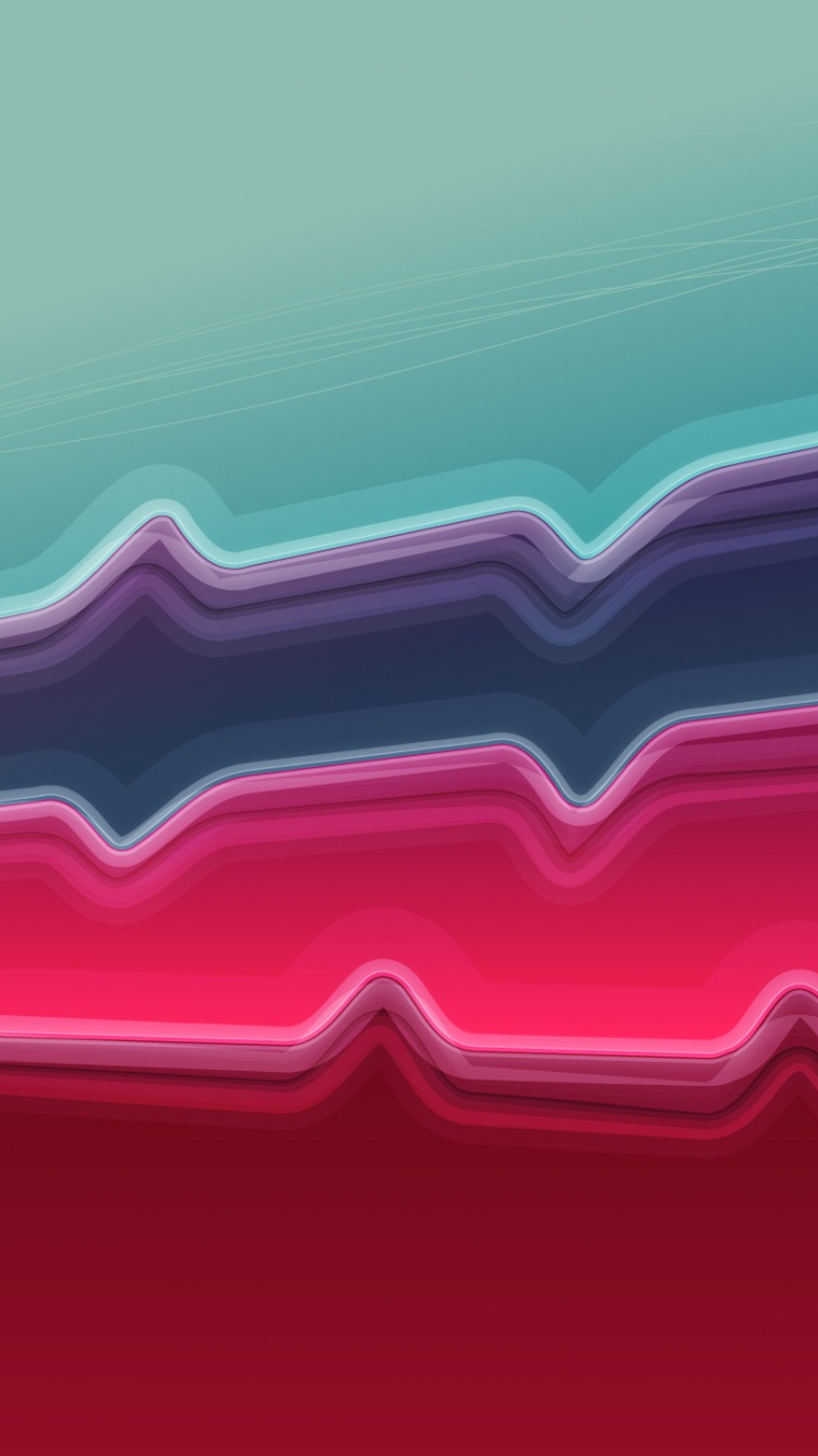 Обои абстрактное искусство, розовый, зеленый, красный цвет, пурпурный цвет в разрешении 750x1334