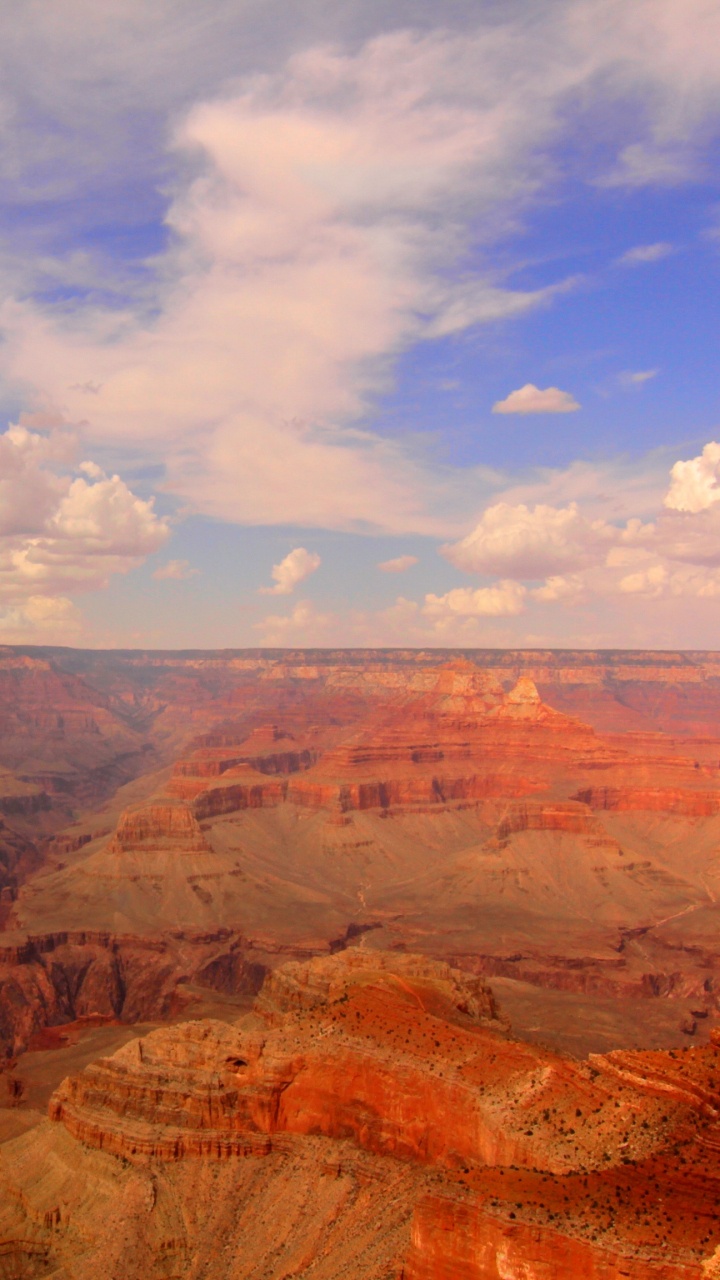 Обои большой каньон, национальный парк, каньон, бесплодные земли, плато в разрешении 720x1280