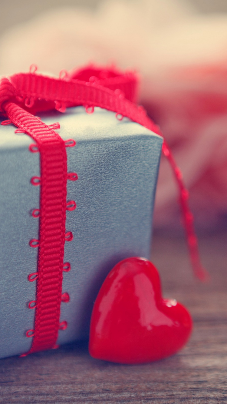 Обои красный цвет, сердце, любовь, День Святого Валентина, сладость в разрешении 750x1334