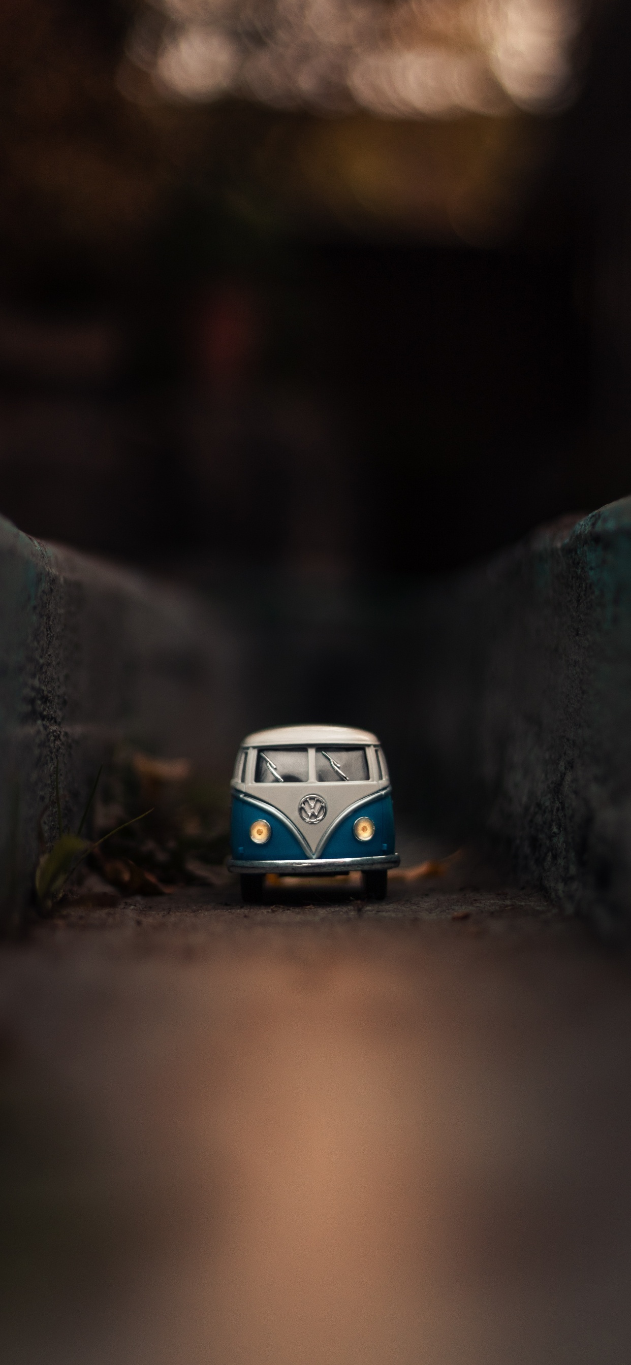 Обои volkswagen type 2, авто, Фольксваген, синий, классический автомобиль в разрешении 1242x2688