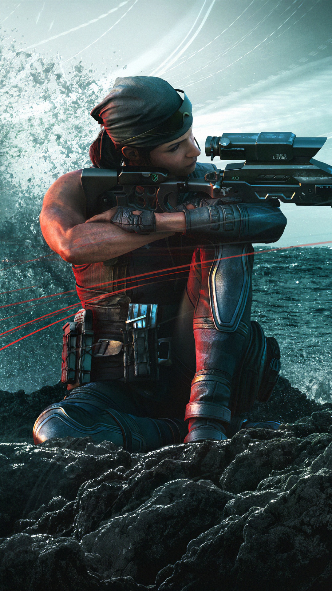 Обои tom clancys rainbow six, ubisoft, орудие, солдат, огнестрельное ранение в разрешении 1080x1920