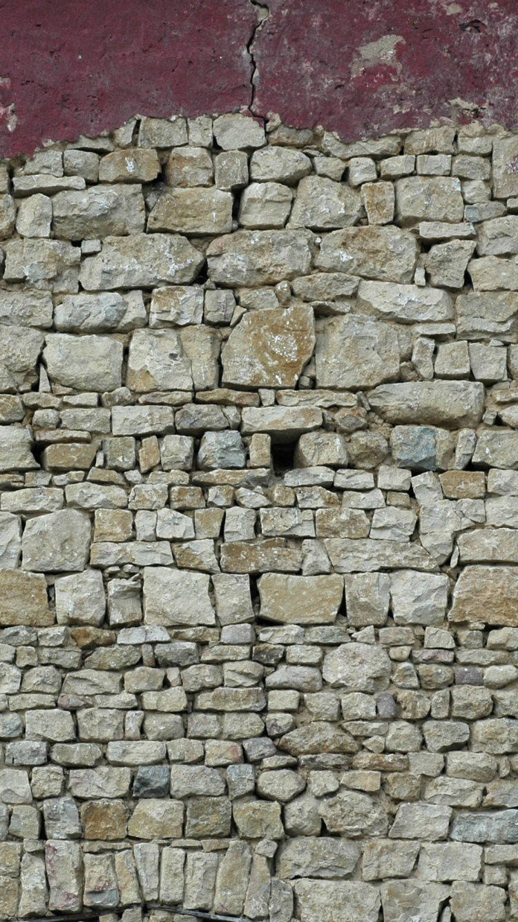 Обои стена, каменная стена, кирпичная кладка, кирпич, камень в разрешении 750x1334