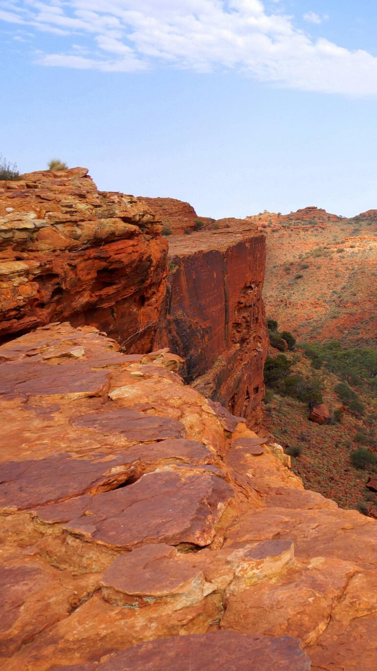 Обои каньон, геология, обнажение, откос, формирование в разрешении 750x1334