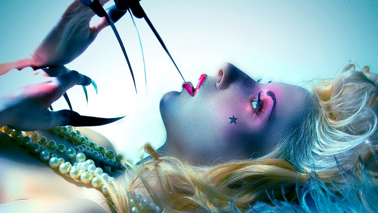 Обои макияж связанных с, красота, МАК косметика, тени для век, синий в разрешении 1280x720