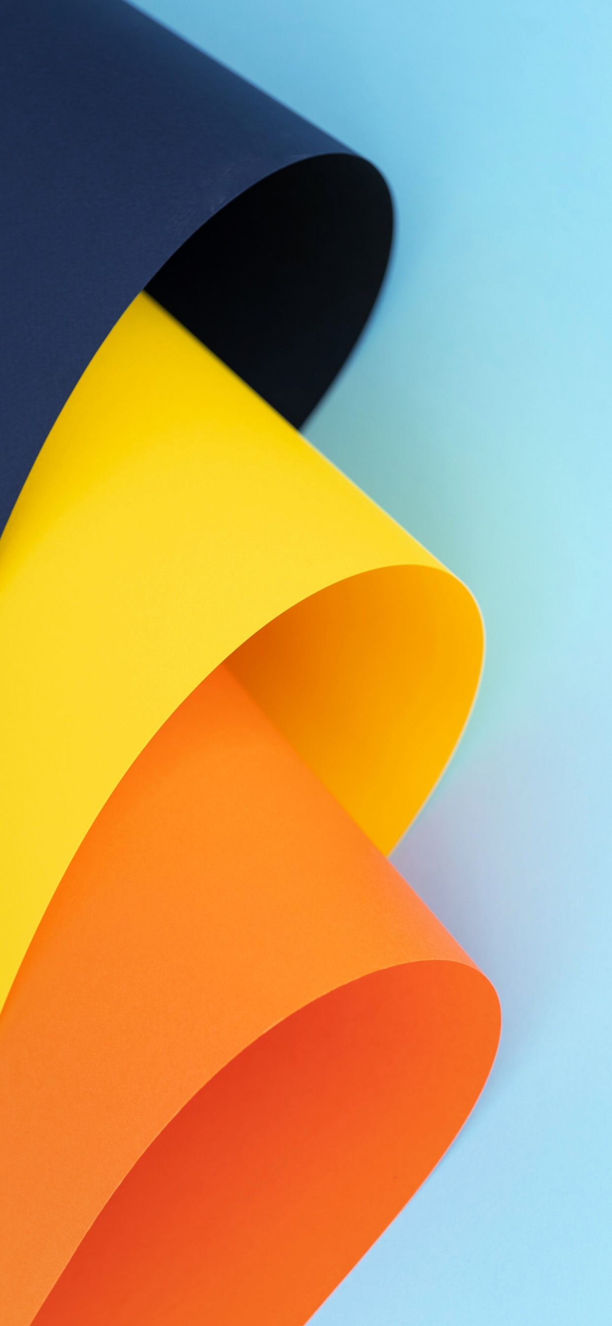 Обои Апельсин, арт, материальное свойство, треугольник, полутона и оттенки в разрешении 1242x2688