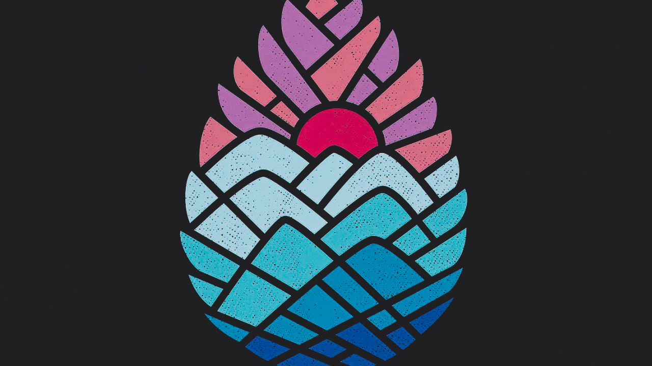 Обои графический дизайн, дизайн, арт, полутона и оттенки, электрик в разрешении 1280x720